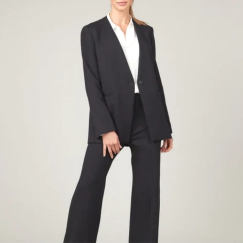Spanx Perfect Oversized Collarless Blazer Classic Black Size 1X one button - Picture 12 of 12